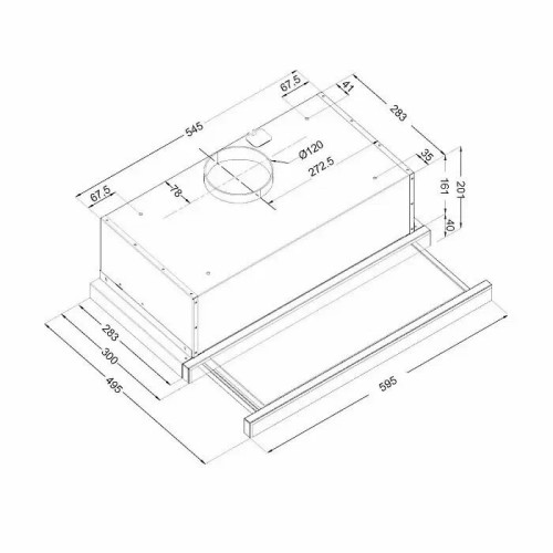 Вытяжка Evelux TEL 60 X