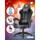 Кресло игровое DEFENDER Okas Black/Grey PU