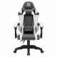 Кресло игровое Defender Fortune Серый/белый