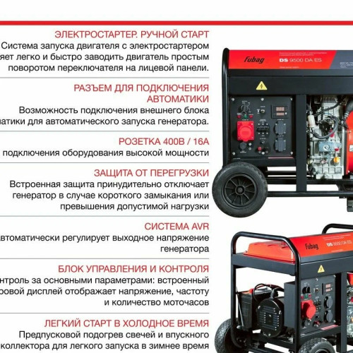 Электростанция дизельная Fubag DS 9500 DA ES