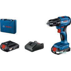 Дрель-шуруповерт Bosch GSR 185-LI  Аккумуляторная, 18В, 2 АКБ, Кейс