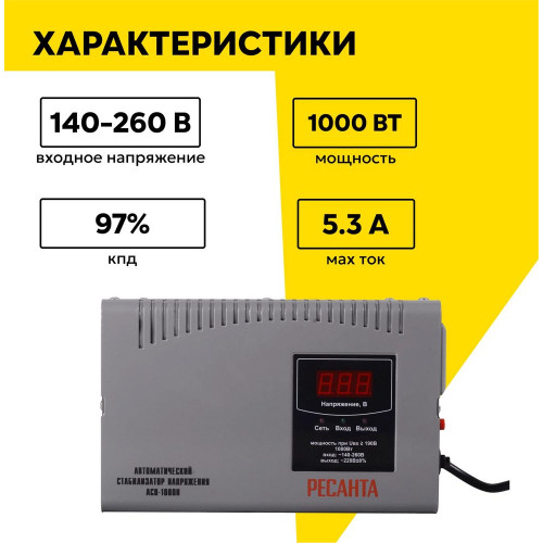 Стабилизатор Ресанта АСН-1000 Н