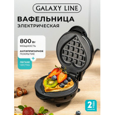 Вафельница Galaxy Line GL 2980 черный
